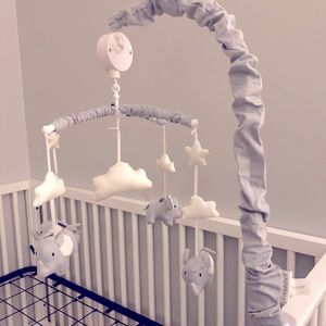 Peanut Shell elephant mobile